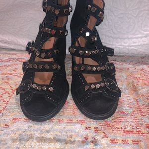 Jeffrey Campbell heeled bootie open toe